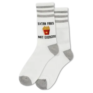 WOMEN'S EXTRA FRIES NOT EXERCISE CREW SOCKS