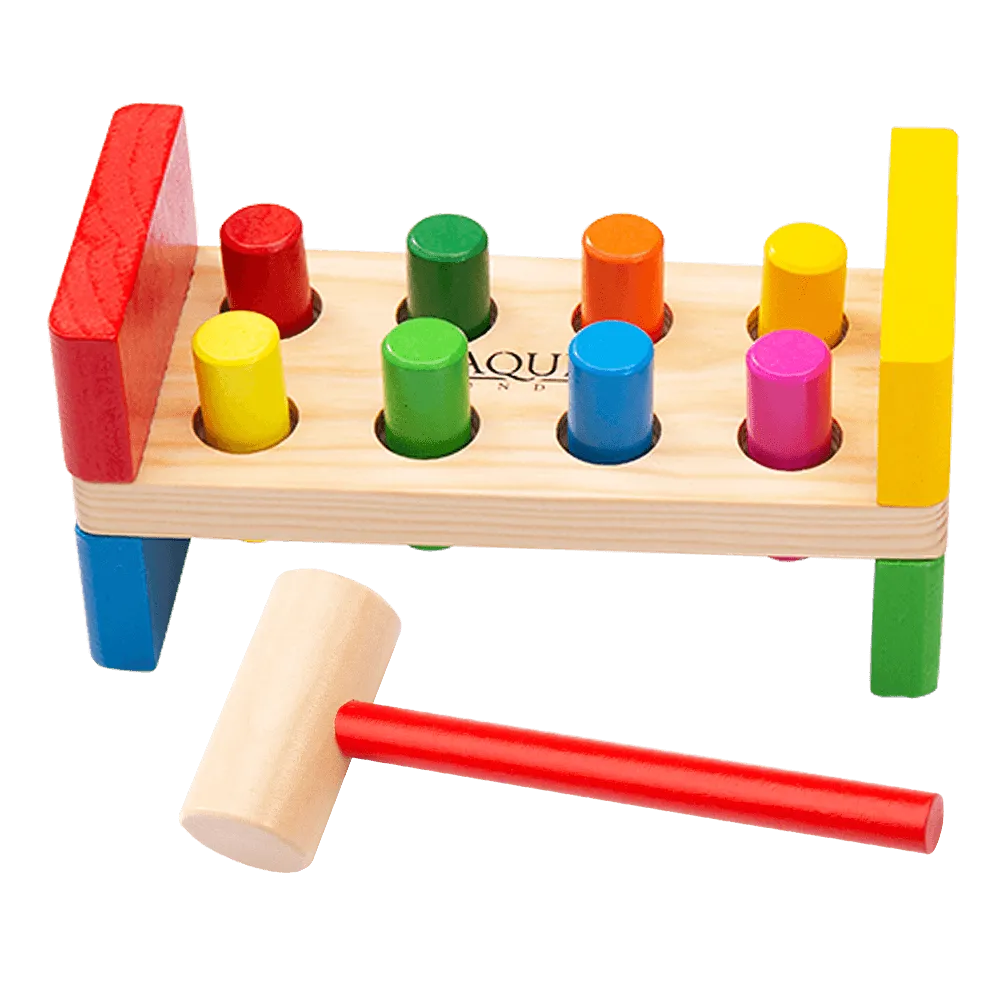 Wooden Hammer Bench - Toddler Toy